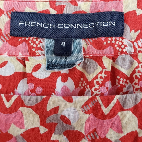 FRENCH CONNECTION Bohemian Coral, Pink, White Top - Picture 2 of 5